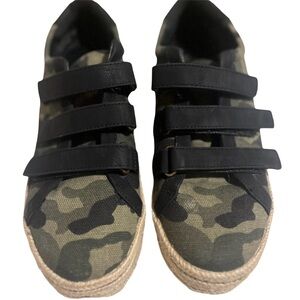 Mix No 6 army fatigue platform sneakers